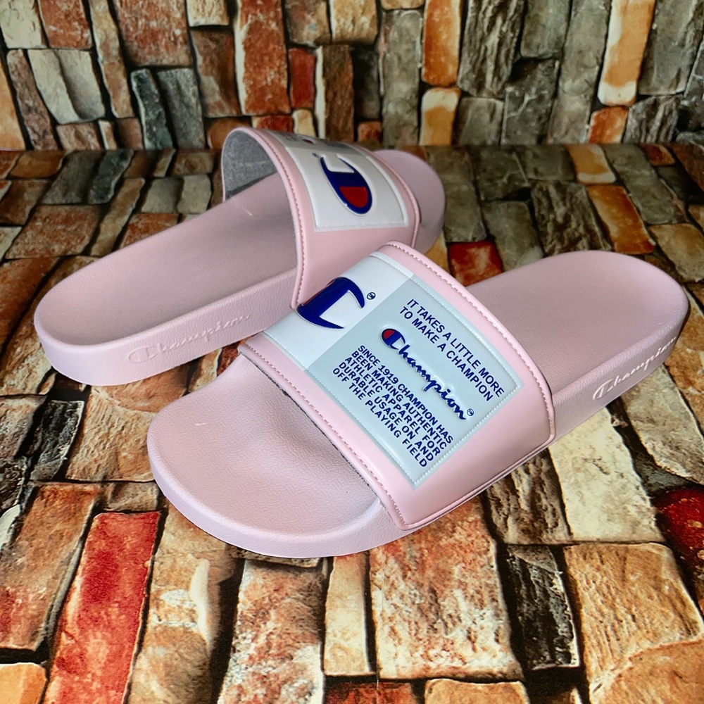Champion women’s slides pink size 8.5 new